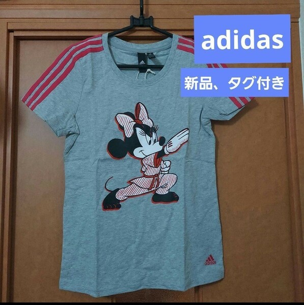 新品　タグ付き　ミニーマウス　アディダス　コラボ　Tシャツ