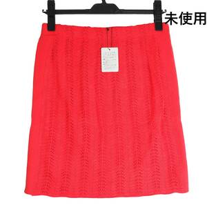 * unused goods free shipping * Anne Coquine Anne ko key n race knitted skirt red red lady's F * made in Japan * 0323j0