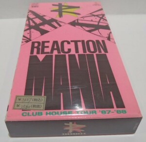 VHS ビデオ　リアクション マニア　REACTION　MANIA　CLUB HOUSE TOUR '87~'88　ジャパメタ