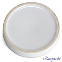 植木鉢 おしゃれ 安い 陶器 サイズ 15.5cm ログストーン 5号 白釉 受皿付 室内 屋外 ホワイト 白 色_画像7