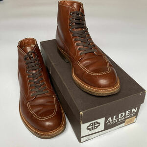 【ALDEN*オールデン*４０５*サイズUS８１/２D*インディブーツ*ブラウン*トーマスヒール*トゥルーバランスラスト*オースティンカーフ】