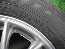 5ET614BB2 ) 送料無料 2020年製 165/65R14 ダンロップ ウィンターマックス 03 スタッドレスタイヤ+14インチホイール4本セット デリカD2_画像4