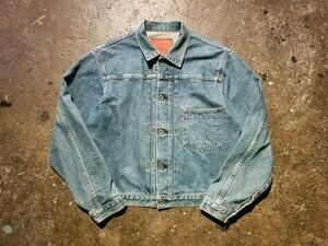 LEVI'S 71506XX 40 90s 93年製 506 1st ファースト デニムジャケット 日本製 BIG E リーバイス ウォッシュ vintage