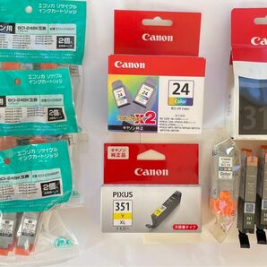 Canon用　インクカートリッジ　10個&2箱　未使用　互換、純正混在。長期自宅保管品です。