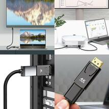 変換アダプタ 4K×2K対応 DisplayPort⇒HDMI DPオス→HDMIメス PC画面の外部出力に 小型 電源不要 変換コネクタ LP-DPTOHD4K_画像5