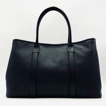 1円[数回使用のみ 極美品] BARNEYS NEW YORK バーニーズニューヨーク メンズ ビジネス トートバッグ メルセデスベンツ オールレザー A4/PC_画像3