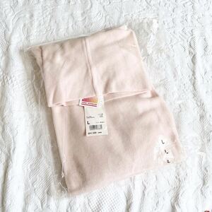 ★新品★ユニクロUNIQLOヒートテックフリースタートルネックLサイズ カットソートップス長袖トップスHeatTECHレディース ベビーピンク