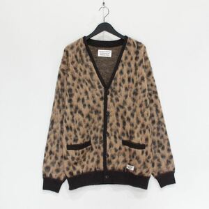 23aw WACKO MARIA (ワコマリア) LEOPARD MOHAIR CARDIGAN ( TYPE-1 ) (レオパードモヘアカーディガン　ベージュ新品