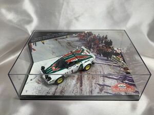 【美品】ランチアストラトス（アリタリア）モンテカルロラリー1977 ビテス LANCIA STRATOS（ALITALIA) VITESSE 1/43