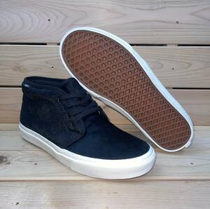 ビリーズ バンズ 28.5cm チャッカ ブーツ ブラック ホワイト 定価13200円 BILLY'S VANS CHUKKA BOOTS ハラコ 天然皮革 スニーカー ヴァンズ