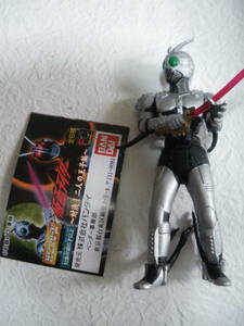  Bandai gashapon HG Kamen Rider shadow moon against decision! two person. .. compilation half breaking the seal goods ( pedestal less ) used present condition Golgo m mailing possible 