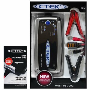 CTEK シーテック バッテリー チャージャー MUS7002 8ステップ充電 ハイパワー7Aモデル 給電機能付 日本語説明書付 バンパーセット 新品