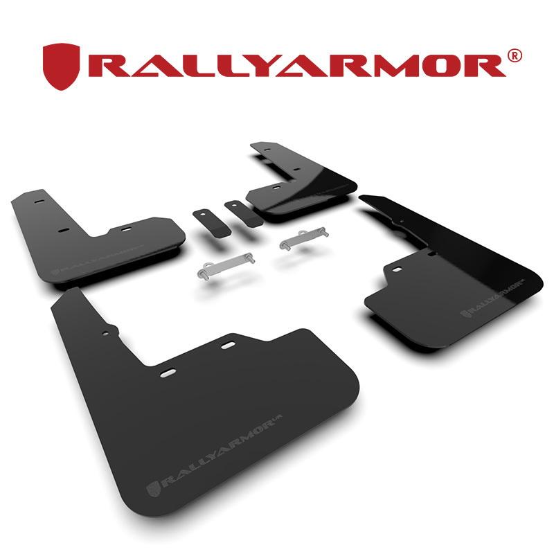 Rally Armor 2021- スバル WRX S4 VBH マッドフラップ ブラック/メタリックブラック 正規輸入品