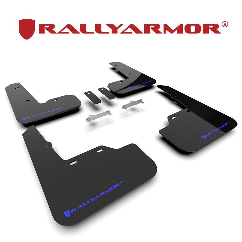 Rally Armor 2021- スバル WRX S4 VBH マッドフラップ ブラック/ブルー 正規輸入品