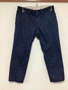 I-1155 Dickies earth ディッキーズ アース コラボ カラーパンツ W27 テーパード ネイビー