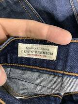 J-1149 Levi's PREMIUM リーバイスプレミアム デニムパンツ W26 レディース ビッグE RIBCAGE STRAIGHT ジーンズ ジーパン_画像6