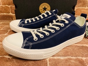 ★新品/28cm！コンバースフリーレース.CONVERSE.紺.オールスター.箱付き.スリッポンスニーカー.古着MIX.ロック.90年代ヴィンテージスタイル