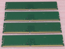 ＞Transcend TS512MLH72V1H 4枚セット *PC4-17000/DDR4-2133 Samsungチップ ECC Unbuffered 288Pin DDR4 SDRAM 16GB(4GB x4) 動作品_画像2