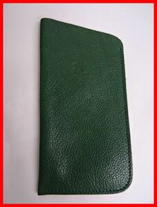 2310*A-1012*IL BISONTE Il Bisonte glasses case green secondhand goods 