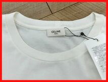 2310★SF-1349★CELINE セリーヌ Tシャツ XXLサイズ 2X43C671Q.01EA ホワイト ルーズフィット 丸首 メンズ_画像3