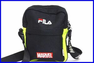 2303*SE-486*FILA×MARVEL filler ma- bell shoulder bag bag used 