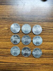 日本 硬貨 記念硬貨 平成2年 天皇陛下御即位記念 500円硬貨硬貨9枚セット
