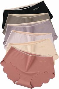 [ｄｅａｒ　ｄｏｒｉｓ] 6枚セット シームレスショーツ レディース綿女性下着無縫製肌に優しいパンティ高通気性伸縮性 パンツ快適 柔らかい