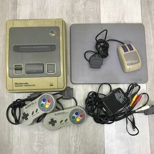 1104 任天堂 スーパーファミコン SFC 本体 SHVC-001 コントローラー マウス SNS-016 アダプタ 等 まとめ売り