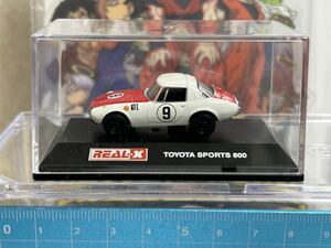 新品 REAL-X 1/72 ミニカー リアル-X ワークス 旧車 リアルエックス トヨタ スポーツ800 #9 トヨタレーシングカーヒストリーズコレクション