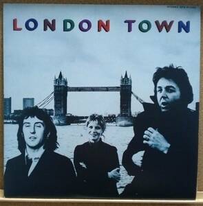 LP(ロック・’78年盤・大判ポスター付き)ポールマッカートニー＆ウィングス WINGS/ロンドン・タウン London Town【同梱可能6枚まで】051009