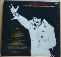 LP(Rock,’70年盤,Vol.3)エルヴィス・プレスリー/Elvis In Person At The International Hotel Las Vegas,Nevada【同梱可能6枚まで】051009_画像2