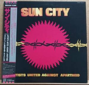 LP(帯付き・ロック・’85年盤・MHS-91149) サン・シティ SUN CITY / Artists United Against Apartheid【同梱可能6枚まで】051007