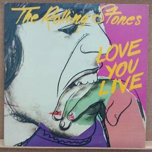 LP(2枚組,RockBand,’77年盤,P-6333-45,希少,内袋付)ローリング・ストーンズTHE ROLLING STONES / Love You Live【同梱可能6枚まで】051016
