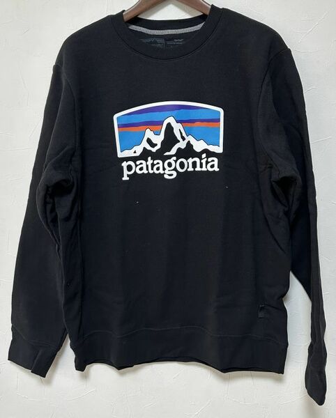 パタゴニア メンズ XLサイズ フィッツロイ ホライゾンズ アップライザル クルー スウェットシャツ patagonia 39626 BLK トレーナー