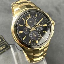【新品訳あり】セイコー上級コーチュラ SSC700 パーペチュアル クロノグラフ ソーラー SEIKO メンズ腕時計 ゴールド_画像3