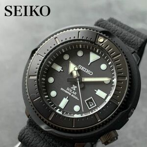 【定価6万円】セイコー プロスペックス SEIKO Prospex ダイバー ソーラー ラバーバンド 200M防水 メンズ腕時計 ブラック 新品 09113