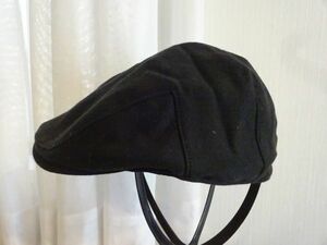 A NAKASHIMA B メンズ・レディース　黒色帽子　ハンチング スタイルハット サイズ５７・５cm　キャップ　帽子