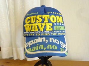 ∋ WILD SEVEN W7 ∋ メンズ・ボーイズ　トラッカーキャップ　サイズ５４cm〜５７cm　キャップ　帽子　CUSTOM WAVE