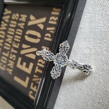 シルバーネックレス 925 ヘッド 銀 本物 メンズ ペンダント チャーム メンズ クロス 十字架 イエス チェーン付き n0158_画像4