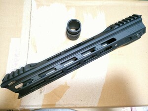 HK416 HK417 ハンドガードMLOK メーカー不明 メタル黒 BK SHARK サメ 329mm 約13インチ 中古送料無料 M4A1 M16には合わない