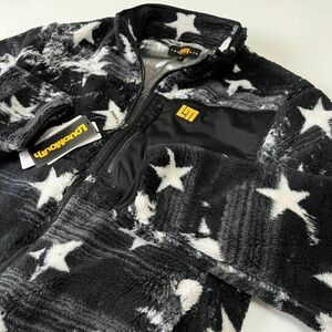 ≪新品・正規品≫ ★特価品★LOUDMOUTH　ラウドマウス メンズ フリースブルゾン（スター柄） ブラック≪サイズLL≫