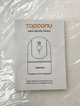 【1円オークション Topcony TY02 防犯カメラ 室内用 ペット 留守番カメラ ネットワークカメラ WiFi 1080P PTZ 首振り パン355° TS01Y75_画像2