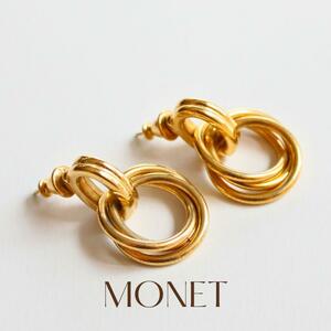 MONET モネ 3連リングピアス