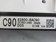 [S84:D②] [走行距離641km] ダイハツ LA850S ムーヴキャンバス スピードメーター CVT 2WD [83800-BAC90/257650-3492] ＊動作確認済み_画像10