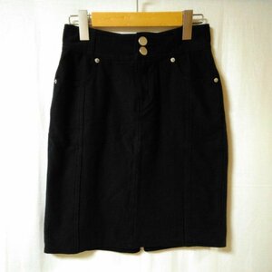 DouDou 34インチ ドゥドゥ スカート ひざ丈スカート Skirt Medium Skirt 黒 / ブラック / X 銀 / シルバー / 10001201
