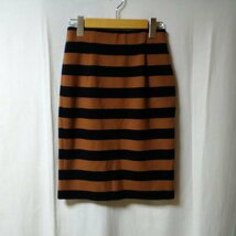 ViS S ビス スカート ひざ丈スカート Skirt Medium Skirt 茶 / ブラウン / X 紺 / ネイビー / 10017332_画像1
