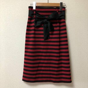 Ennea 36 エンネア スカート ひざ丈スカート Skirt Medium Skirt 黒 / ブラック / X 赤 / レッド / 10006631