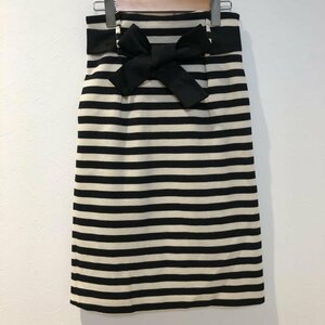 Ennea 36 エンネア スカート ひざ丈スカート Skirt Medium Skirt 黒 / ブラック / X 白 / ホワイト / 10006848
