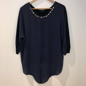 QUEENS COURT 2 クイーンズコート シャツ、ブラウス 長袖 Shirt Blouse 紺 / ネイビー / 10010309