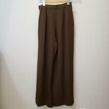 FOXEY BOUTIQUE 40 フォクシーブティック パンツ スラックス ワイドパンツ Pants Trousers Slacks 茶 / ブラウン / 10008667_画像2